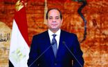 الرئيس المصري يؤكد الإصرار على اقتلاع جذور الإرهاب