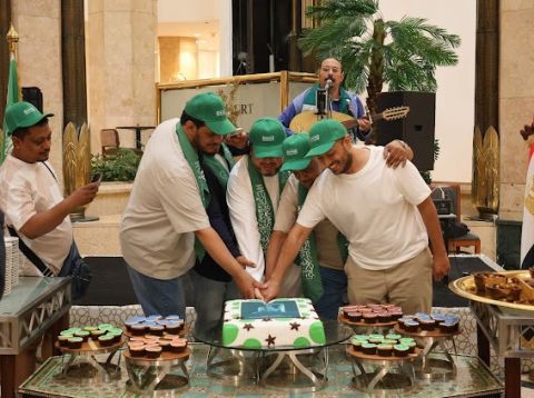 فندق هيلتون رمسيس القاهرة يحتفل مع النزلاء السعوديين باليوم الوطني السعودي 95